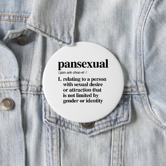 Begriffsbestimmung für "Pansexual" - definierte LG Button (Beispiel)