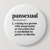 Begriffsbestimmung für "Pansexual" - definierte LG Button (Vorderseite)