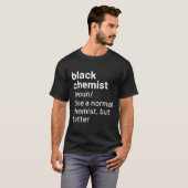 Begriffsbestimmung für Schwarzen Chemist T-Shirt (Vorne ganz)