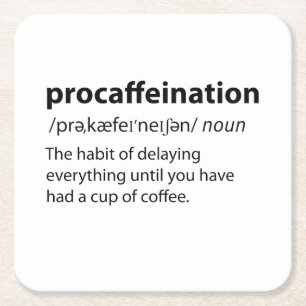 Begriffsbestimmung für "Verarbeitungsprozess" Rechteckiger Pappuntersetzer