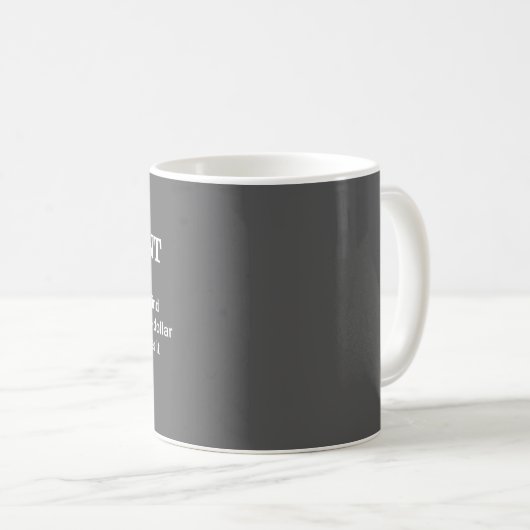 Begriffsbestimmung für "Witty Accounting" - ideale Kaffeetasse (VorderseiteRechts)