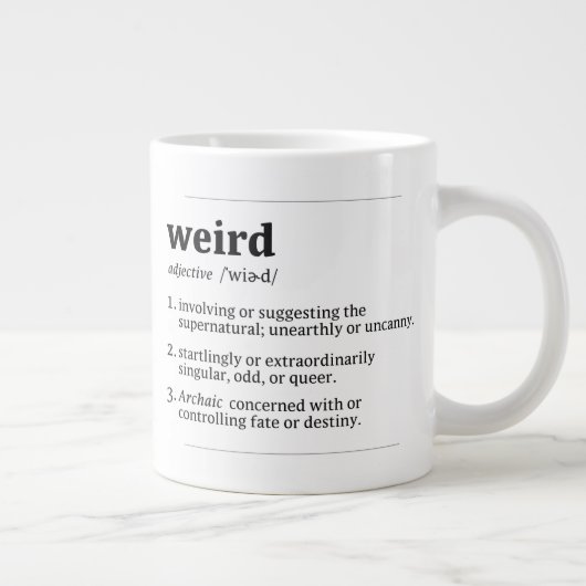 Begriffsbestimmung für Wörterbücher | Goth Special Jumbo-Tasse (Rechts)