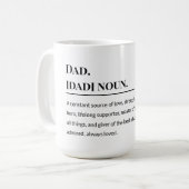 Begriffsbestimmung 👨  👧  👦 | Heartfelt Vater Kaffeetasse (Vorderseite Links)