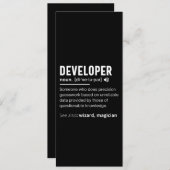 Begriffsbestimmung lustige Entwickler Feiertagskarte (Vorne/Hinten)