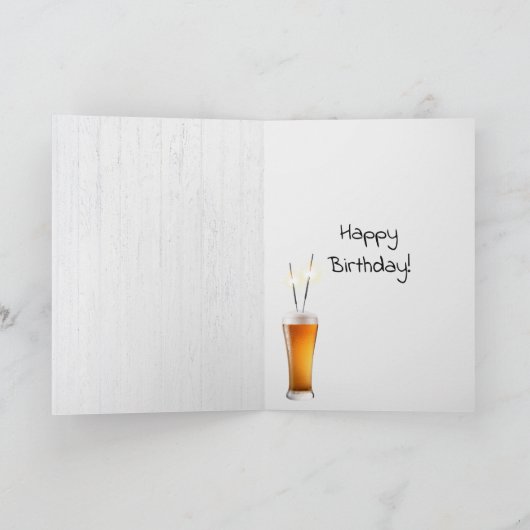Begriffsbestimmung von BIER zum Geburtstag Karte (Innenseite)