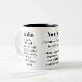 Begriffsbestimmungen des finnischen Sprichworts "K Zweifarbige Tasse (Vorderseite Links)