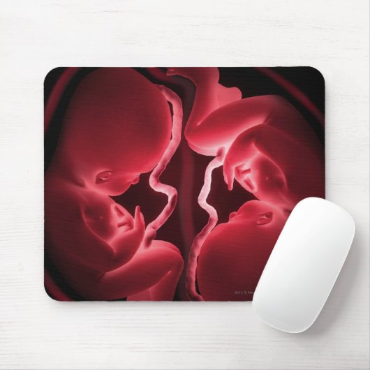 Begriffsbild einer Geb5rmutter, die Zwillinge Mousepad (Mit Mouse)
