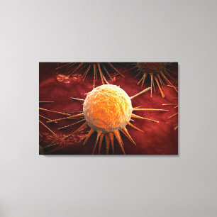 Begriffsbild von Krebs-Virus 1 Leinwanddruck
