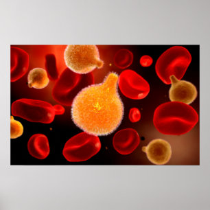 Begriffsbild von Plasmodium Malaria 2 verursachend Poster