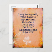 Begründung 3:24 Bible Memory Verse Card Postkarte (Vorne/Hinten)