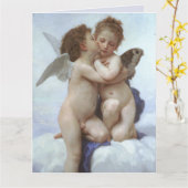 BEGRÜNDUNG CHERUB BOUGUEREAU CARDS KARTE (Gelbe Blume)