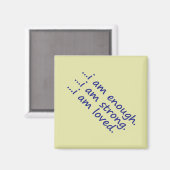 Begründung: Dk Blue Enough Strong Loved Topography Magnet (Vorderseite/Rückseite)