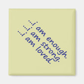 Begründung: Dk Blue Enough Strong Loved Topography Magnet (Vorne)