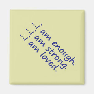 Begründung: Dk Blue Enough Strong Loved Topography Magnet