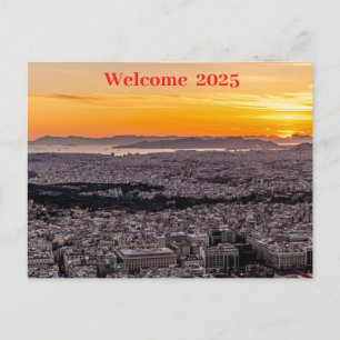 BEGRÜSSEN 2025 FEIERTAGSPOSTKARTE