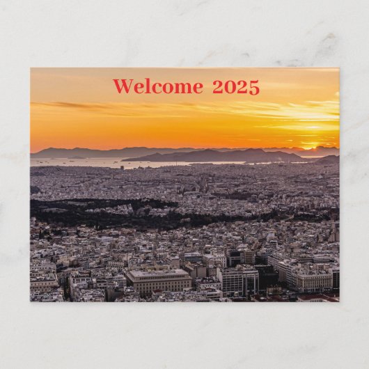 BEGRÜSSEN 2025 FEIERTAGSPOSTKARTE (Vorderseite)