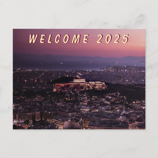 BEGRÜSSEN 2025 FEIERTAGSPOSTKARTE (Vorderseite)