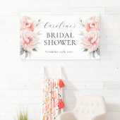 BEGRÜSSEN Bläsernbäume Rosa BRAUTPARTY Banner (Insitu)