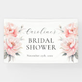 BEGRÜSSEN Bläsernbäume Rosa BRAUTPARTY Banner (Horizontal)