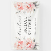 BEGRÜSSEN Bläsernbäume Rosa BRAUTPARTY Banner (Vertikal)