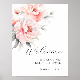 BEGRÜSSEN Bläsernbäume Rosa BRAUTPARTY Poster