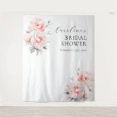 BEGRÜSSEN Bläsernbäume Rosa BRAUTPARTY Wandteppich (Vorderseite)