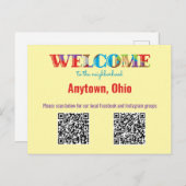 BEGRÜSSEN den Zollkodex für die Nachbarschaftspoli Postkarte (Vorne/Hinten)