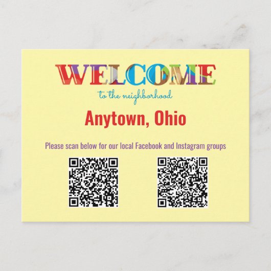 BEGRÜSSEN den Zollkodex für die Nachbarschaftspoli Postkarte (Vorderseite)