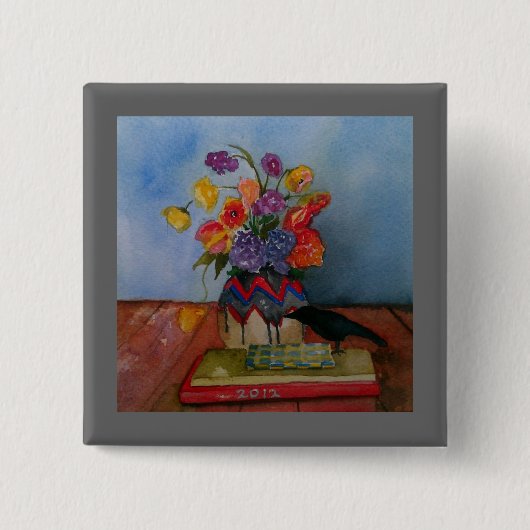 Begrüßen des neuen Jahres Button (Vorderseite)