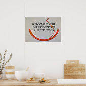 BEGRÜSSEN DIE ABTEILUNG ANESTHETIK POSTER (Küche)