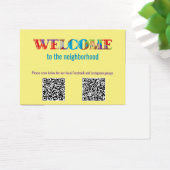 BEGRÜSSEN die Visitenkarte "Nachbarschaft" (Schreibtisch)