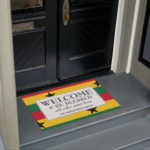 BEGRÜSSEN   Flagge GHANA Fußmatte