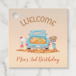 BEGRÜSSEN Herbstthema Bars Kürbiskins Blätter Geschenkanhänger