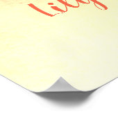 BEGRÜSSEN Herbstthema Bars Kürbiskins Blätter Poster (Ecke)