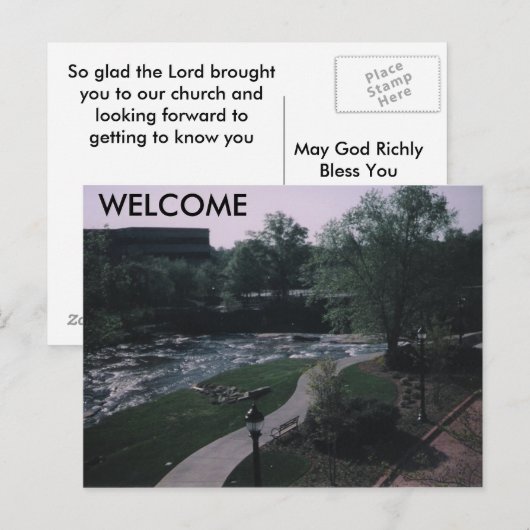 BEGRÜSSEN IHRE FREUNDE POSTKARTE (Vorne/Hinten)