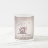 Begrüßen Sie das neue Jahr 2025 Mattglastasse (Mittel)
