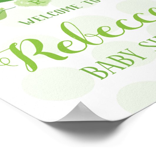 Begrüßen Sie das Party Zwei Erbsen in einer Pod Ba Poster (Ecke)