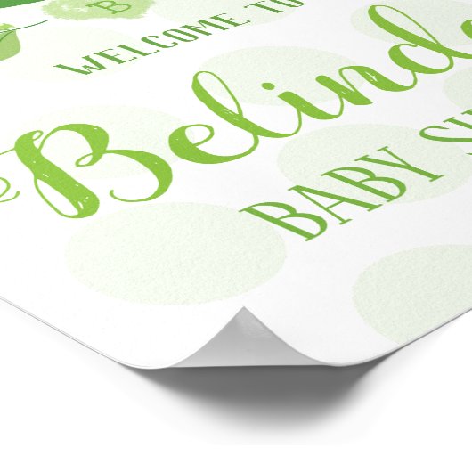 Begrüßen Sie das Party Zwei Erbsen in einer Pod Ba Poster (Ecke)