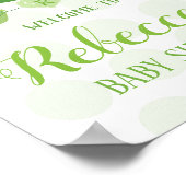 Begrüßen Sie das Party Zwei Erbsen in einer Pod Ba Poster (Ecke)