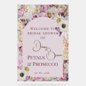 Begrüßen Sie das sommerliche Brautparty "Sign Pink Acrylschild (Vorderseite)