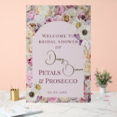 Begrüßen Sie das sommerliche Brautparty "Sign Pink Acrylschild (Hochzeit)