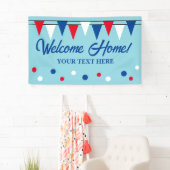 Begrüßen Sie das Zuhause-Banner mit farbigen Fahne Banner (Insitu)