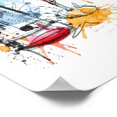 Begrüßen Sie den Champagner Brunch und das Bubbly Poster (Ecke)