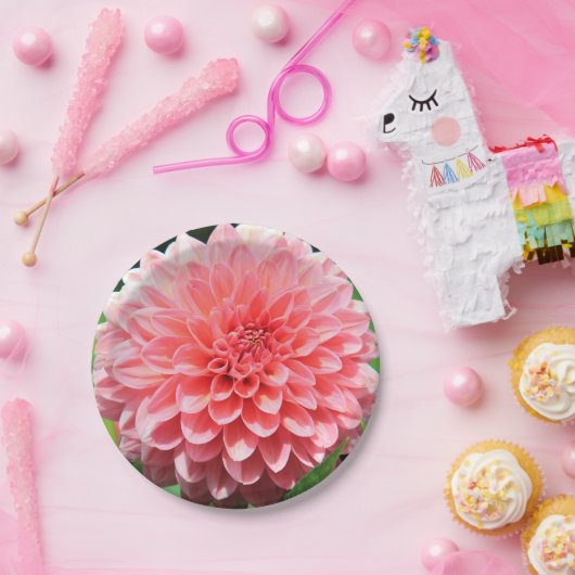 Begrüßen Sie den Frühling mit einem Riesenrosa Dah Pappteller (Party)
