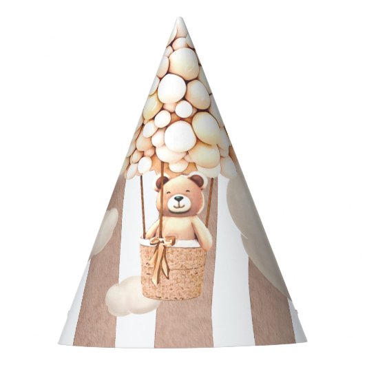 Begrüßen Sie die Niedliche Bear Baby Dusche Partyhütchen (Vorderseite)