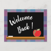 Begrüßen Sie die Postkarte mit der Textvorlage von (Vorderseite)