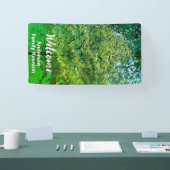 Begrüßen Sie die Wiedersehen mit dem Namen "Weiße Banner (Messe)