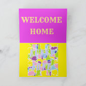 Begrüßen Sie die Zuhause mit sonnigen Lieben-Ballo Karte (Innenseite)