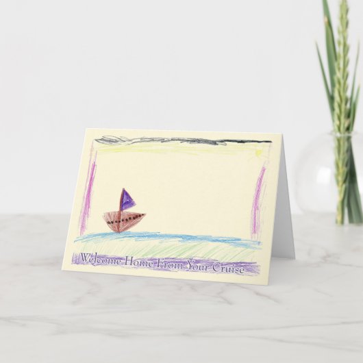Begrüßen Sie die Zuhause von Ihrer Cruise Grußkart Karte (Vorderseite)