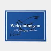 Begrüßen Sie mit Friedensfreude-und Fußmatte (Vorderseite)